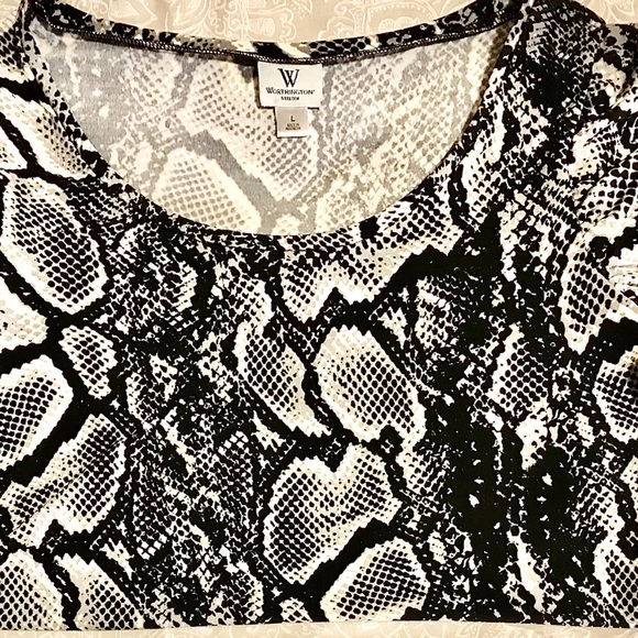 🔥BOGO🔥Worthington Black and White Python Pattern - Picture 4 of 5